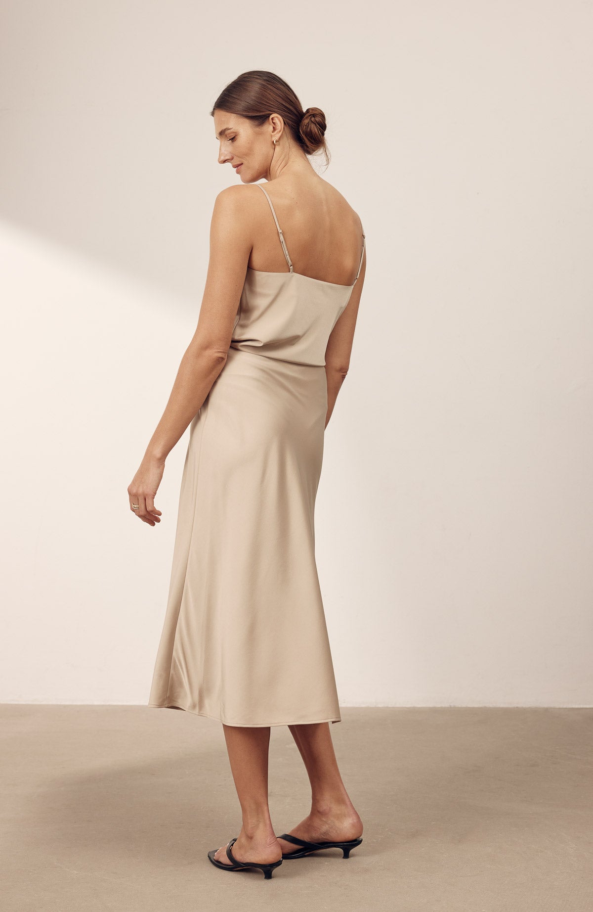 Ally Satin Stretch Skirt