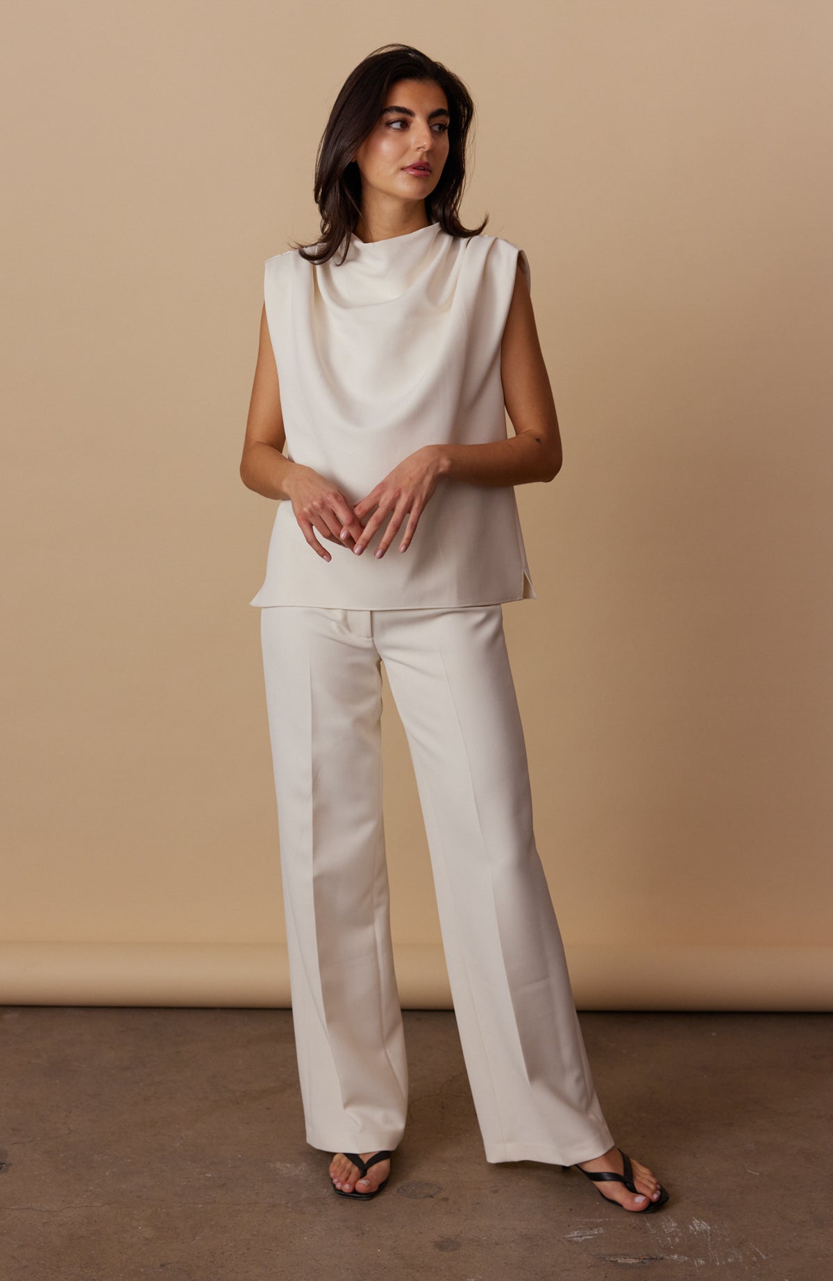 Lana Draped Sleeveless Top