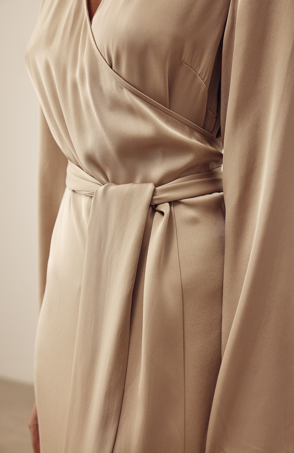 Vega Wrap Silk Dress